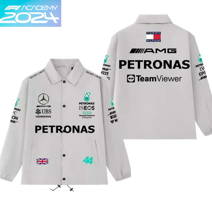 2024 Veste Mercedes Benz AMG Petronas F1 Lewis Hamilton 44 Surchemise Homme